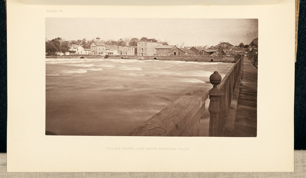 George Barker:The Village Shore, just above the American Fal, Poster Print Wall Art