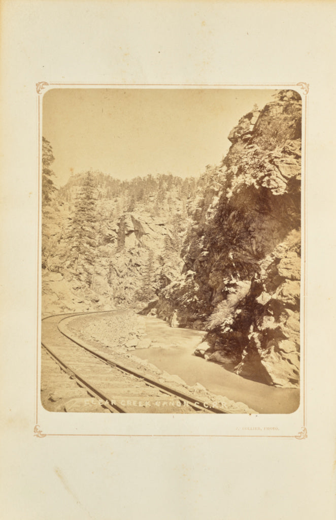 Joseph Collier:Clear Creek Cañon, Colorado Central Railroad, Poster Print Wall Art