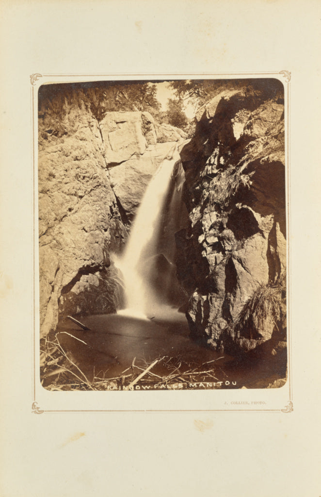 Joseph Collier:Rainbow Falls, Manitou, Poster Print Wall Art