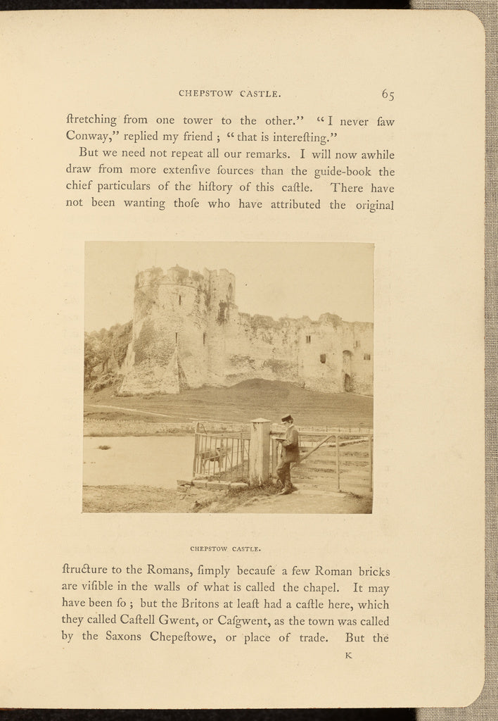 Francis Bedford:Chepstow Castle, Poster Print Wall Art