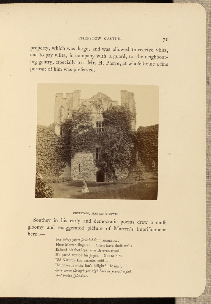 Francis Bedford:Chepstow Castle; Marten's Tower, Poster Print Wall Art