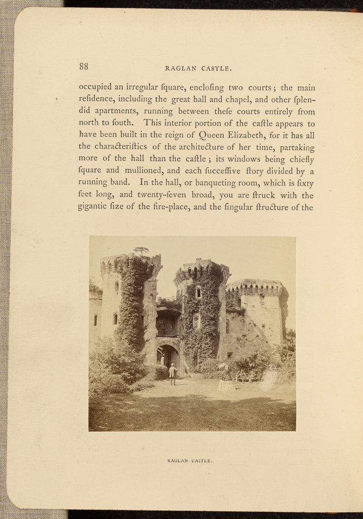 Francis Bedford:Raglan Castle, Poster Print Wall Art