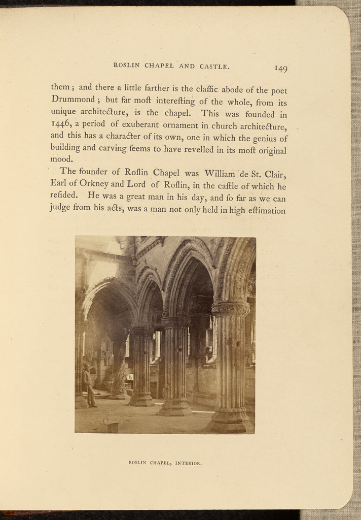 George Washington Wilson:Roslin Chapel; Interior,16x12"(A3)Poster