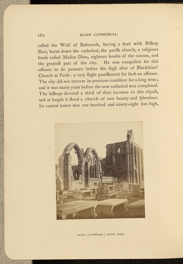 George Washington Wilson:Elgin Cathedral; South Aisle,16x12"(A3)Poster