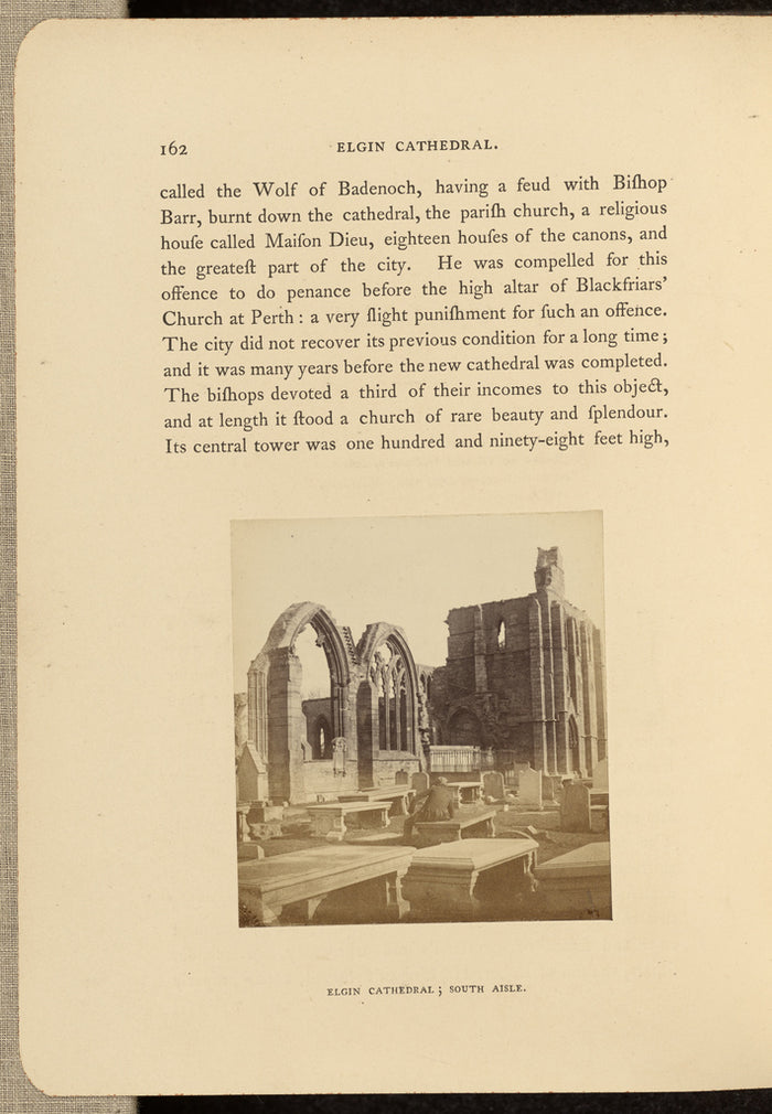 George Washington Wilson:Elgin Cathedral; South Aisle,16x12