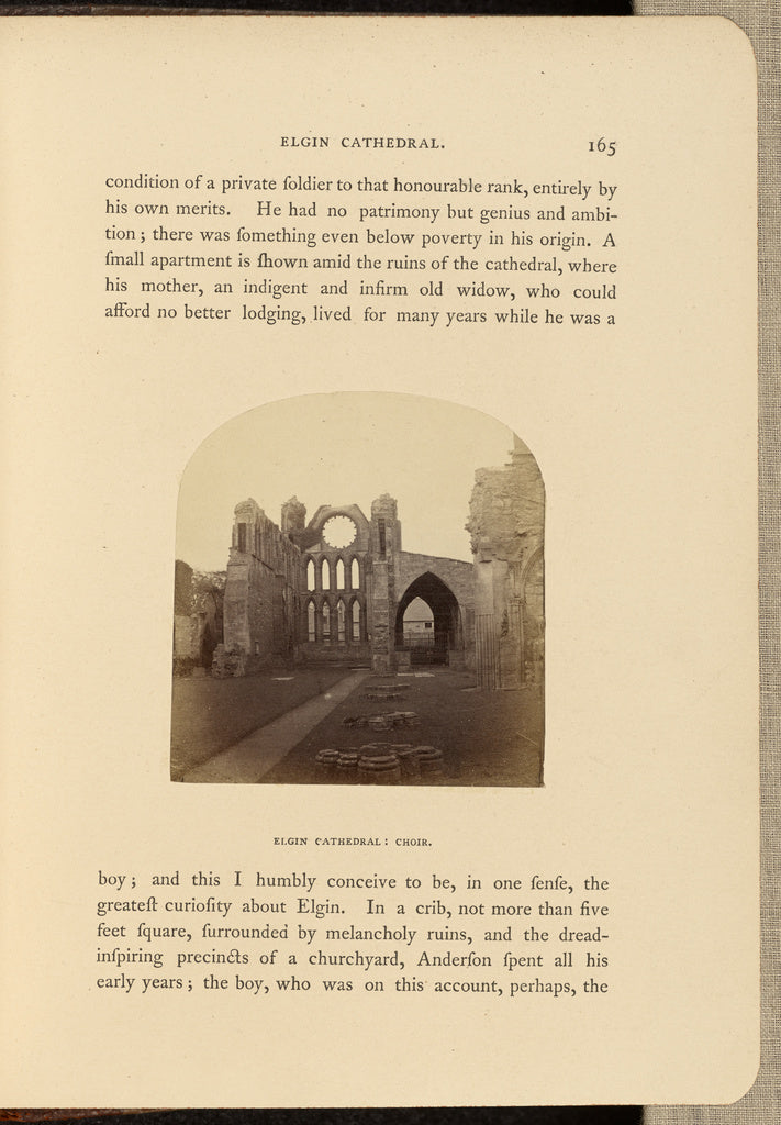 George Washington Wilson:Elgin Cathedral; Choir,16x12"(A3)Poster