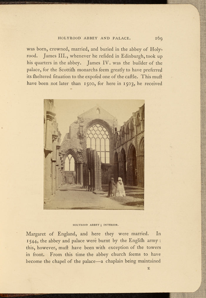 George Washington Wilson:Holyrood Abbey; Interior,16x12