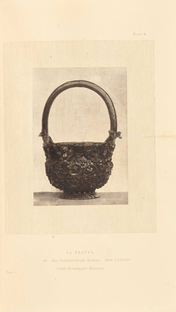 William Chaffers:[Basket-shaped earthenware pot], Poster Print Wall Art