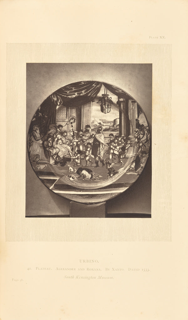 William Chaffers:[Painted plate],16x12