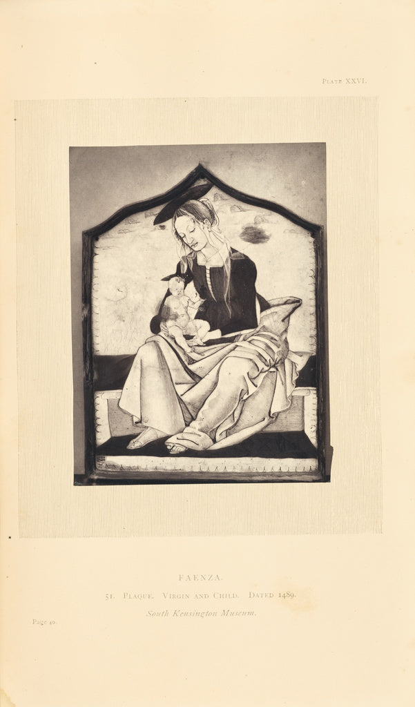 William Chaffers:[Plaque of Virgin and Child],16x12