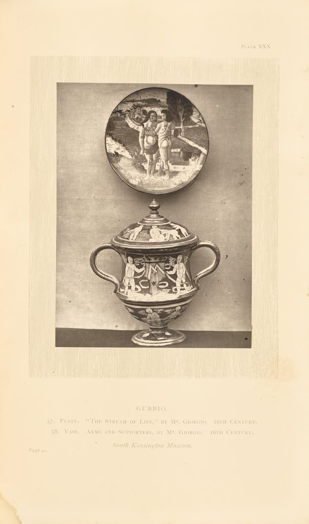 William Chaffers:[Plate and vase], Poster Print Wall Art