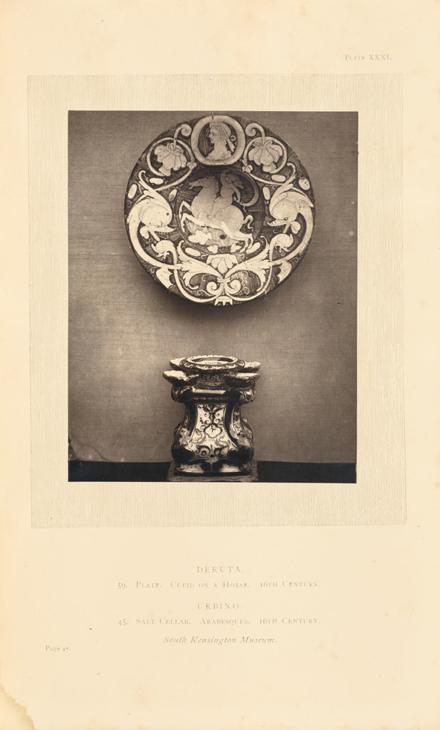 William Chaffers:[Plate and salt cellar], Poster Print Wall Art