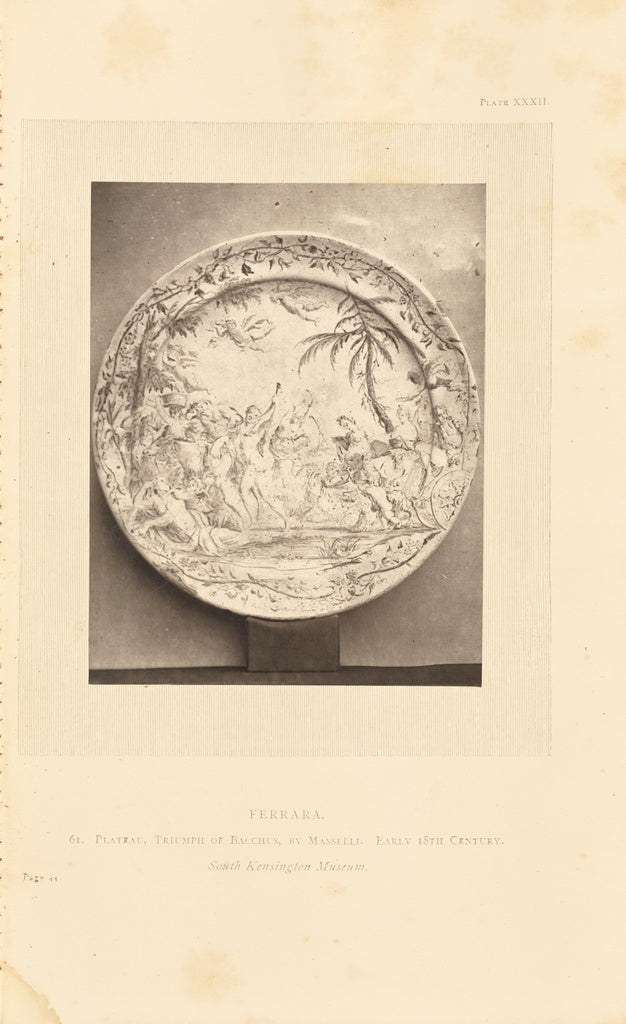William Chaffers:[Plate painted with Bacchus and Ariadne], Poster Print Wall Art