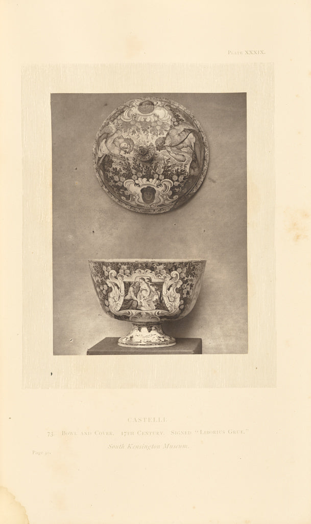 William Chaffers:[Bowl and lid], Poster Print Wall Art
