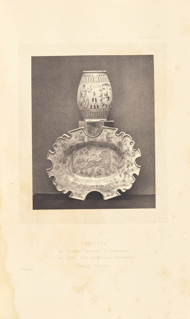 William Chaffers:[Jar and plate], Poster Print Wall Art