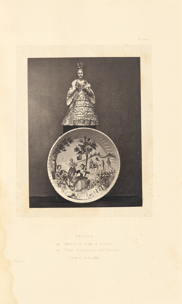 William Chaffers:[Bottle and plate], Poster Print Wall Art