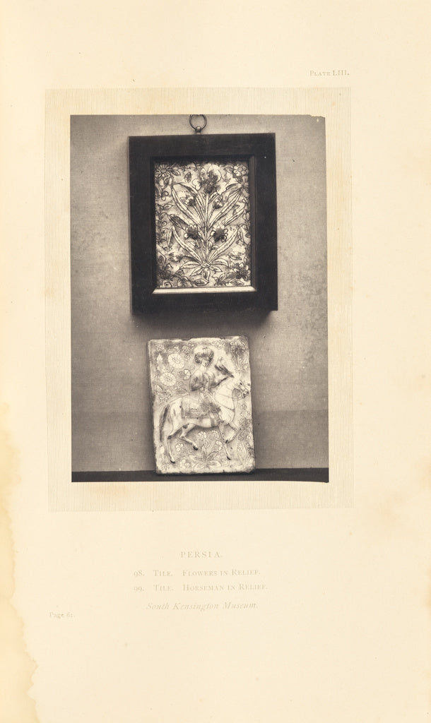 William Chaffers:[Two tiles], Poster Print Wall Art