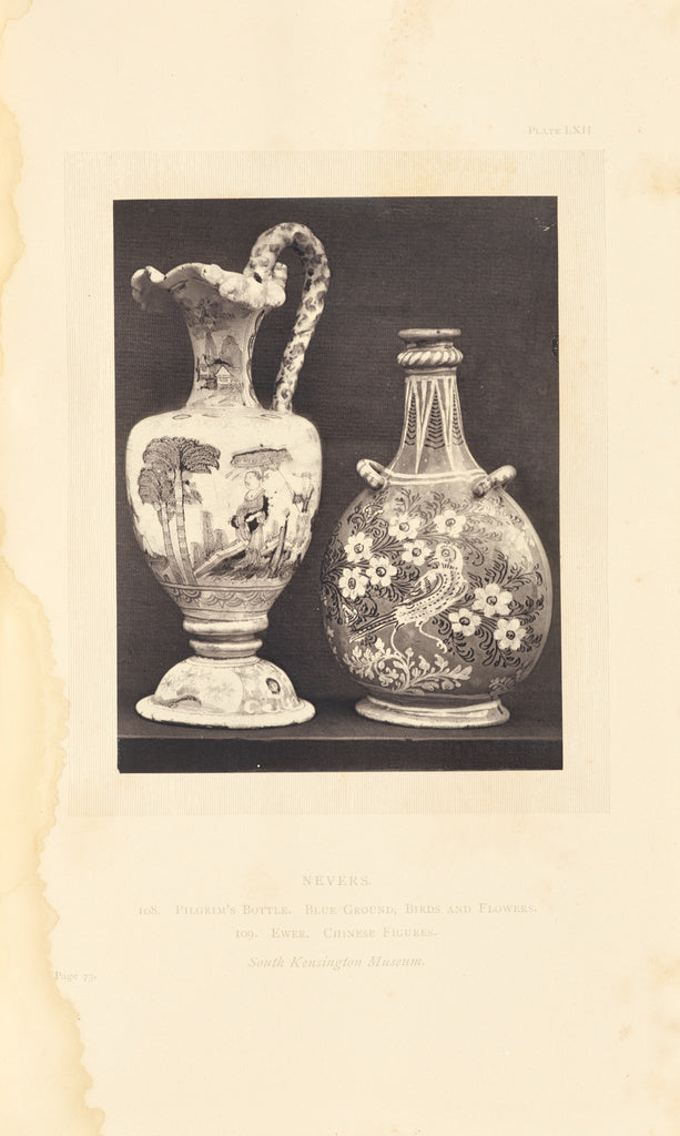 William Chaffers:[Pilgrim's bottle and pitcher],16x12"(A3)Poster