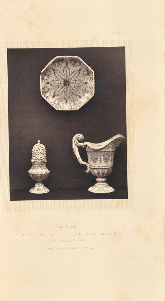 William Chaffers:[Plate, ewer, and sugar caster],16x12