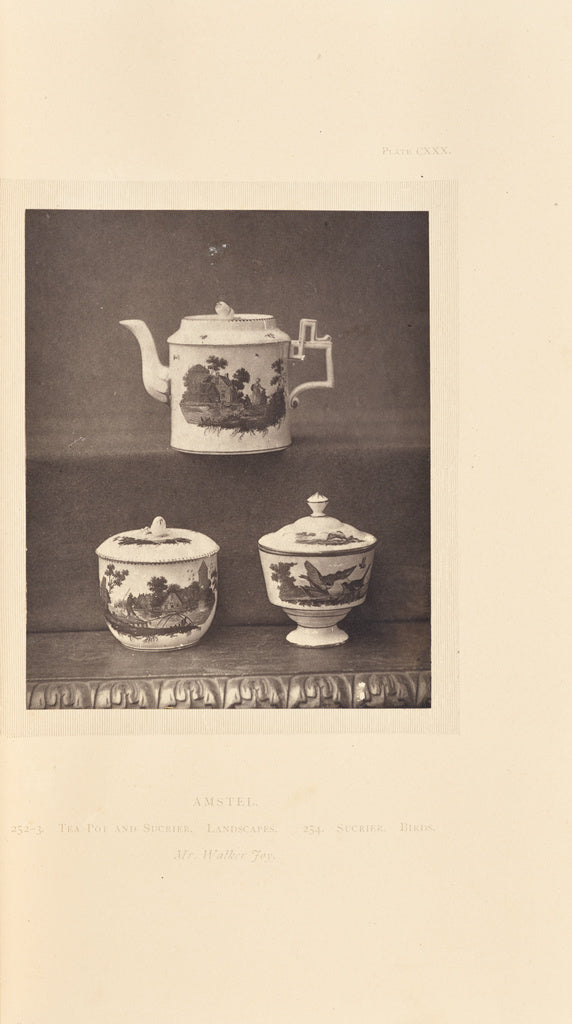 William Chaffers:[Tea pot and two sugar pots],16x12