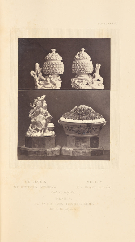 William Chaffers:[Two vases, basket, and figure],16x12"(A3)Poster