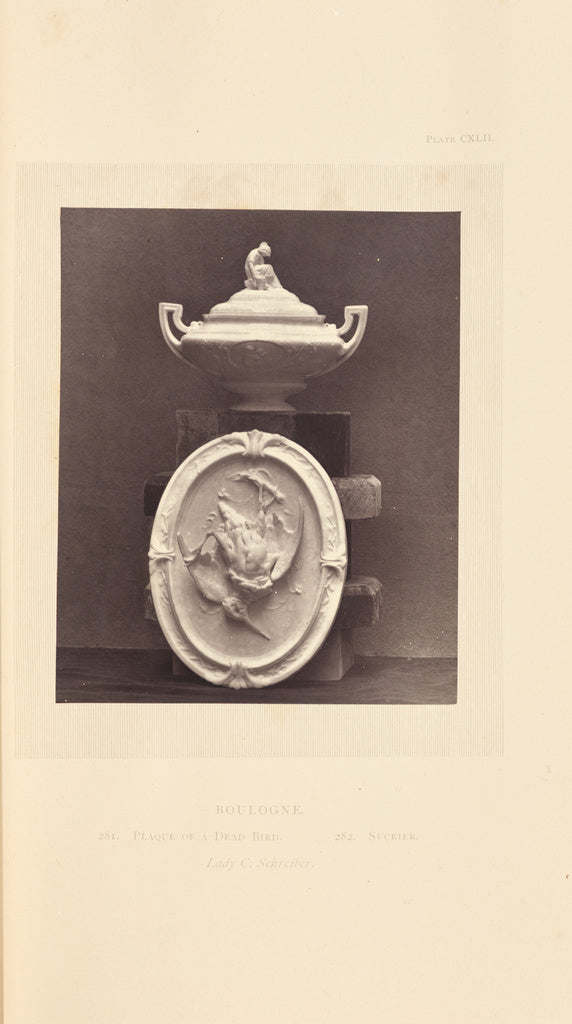 William Chaffers:[Sugar bowl and plaque], Poster Print Wall Art