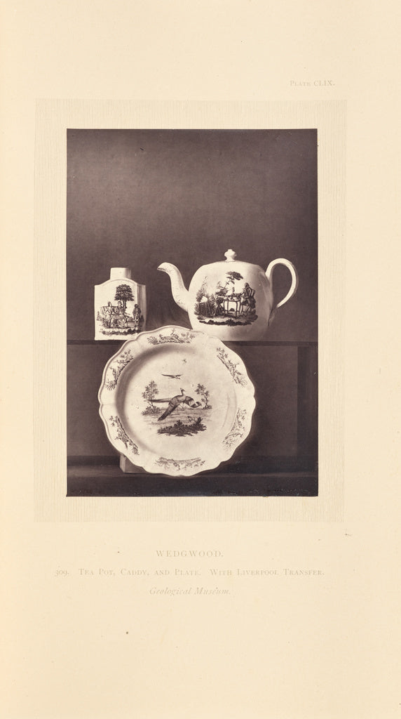 William Chaffers:[Tea pot, caddy, and plate], Poster Print Wall Art