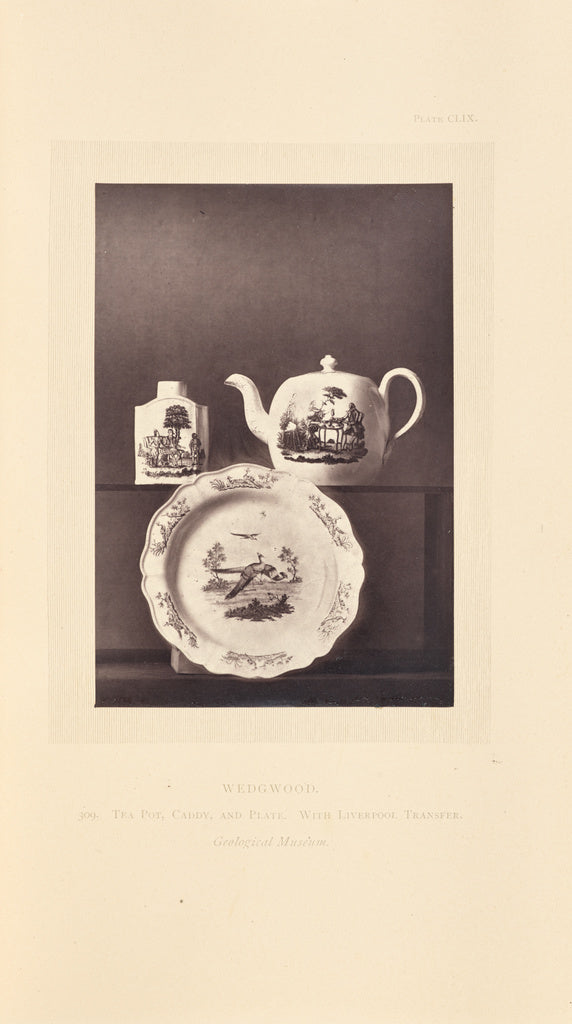 William Chaffers:[Tea pot, caddy, and plate],16x12"(A3)Poster