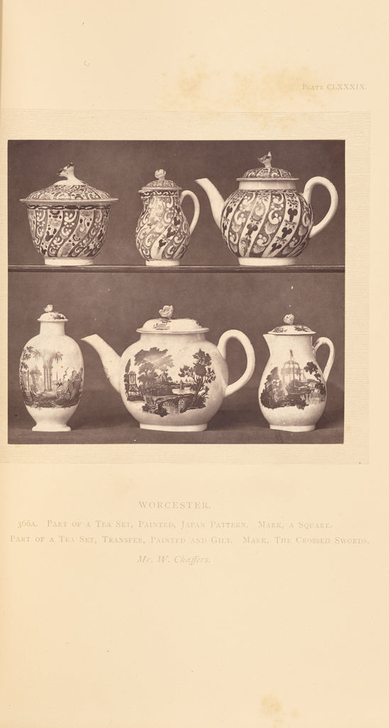 William Chaffers:[Two partial tea sets],16x12"(A3)Poster