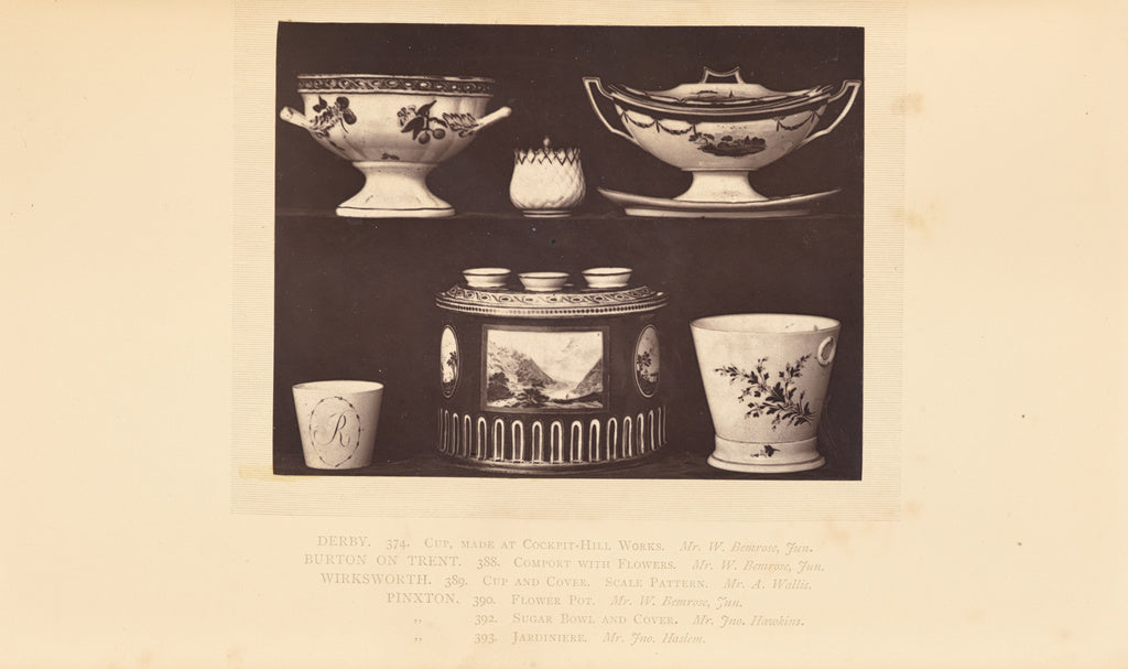 William Chaffers:[Comports, cups, sugar bowl, and flower pot,16x12"(A3)Poster