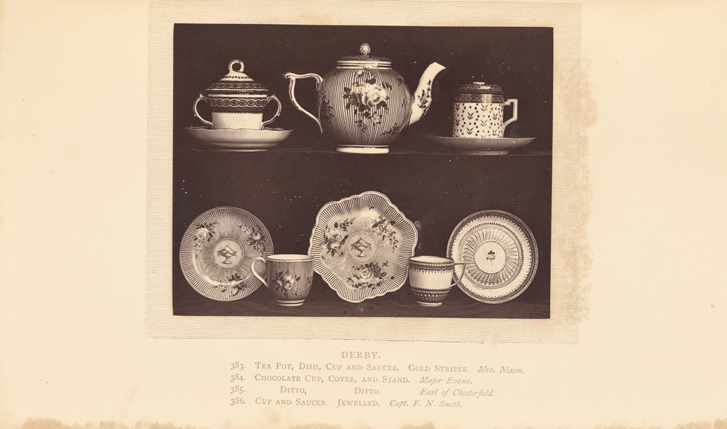 William Chaffers:[Tea pot, cups, and saucers], Poster Print Wall Art