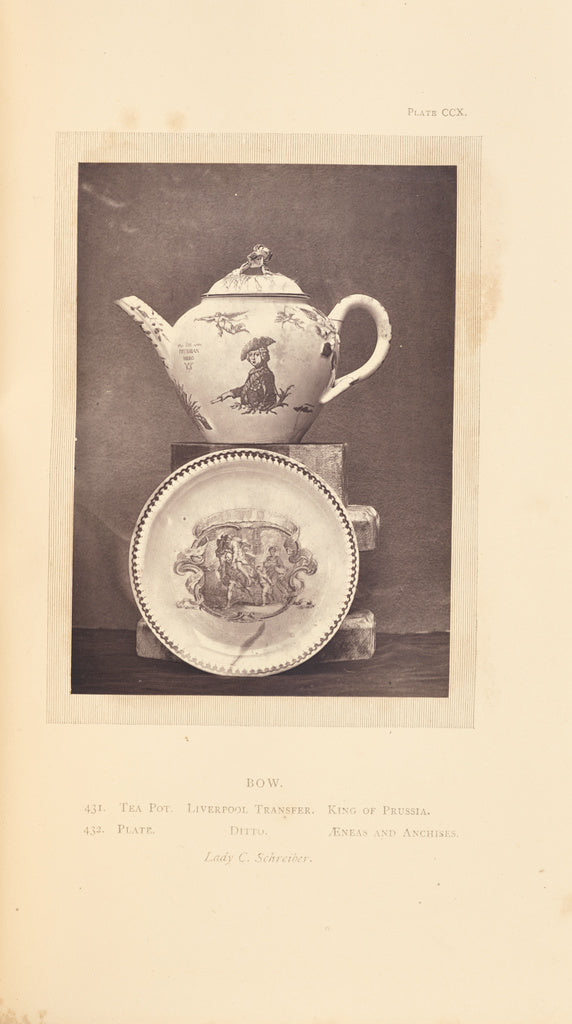 William Chaffers:[Tea pot and plate], Poster Print Wall Art