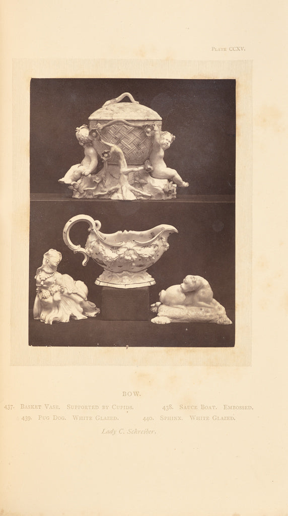 William Chaffers:[Vase, sauce boat, and two figurines], Poster Print Wall Art