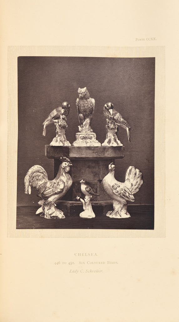 William Chaffers:[Six bird figurines], Poster Print Wall Art