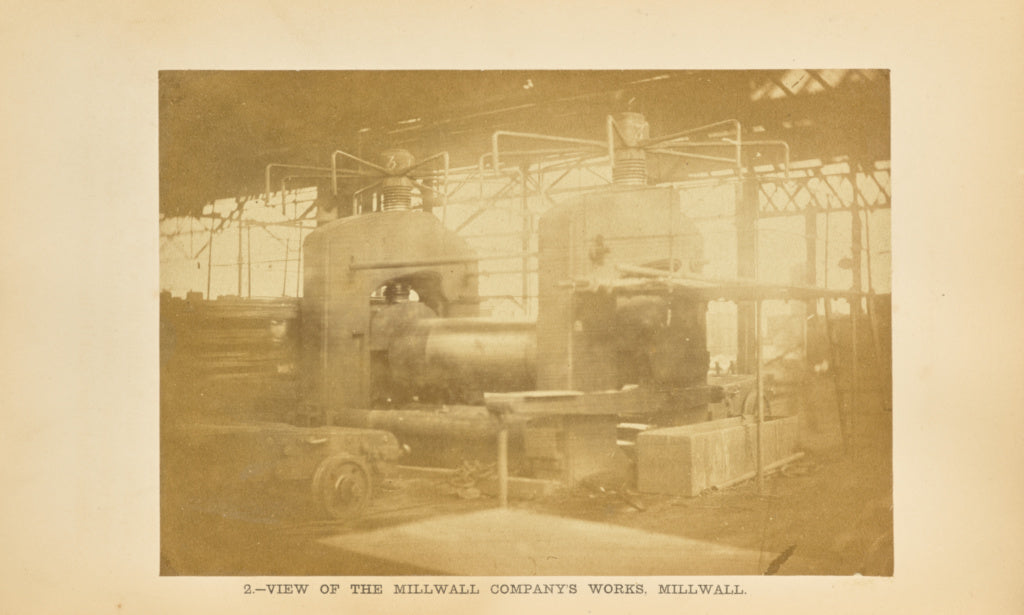 P. Barry:Millwall Company's Works, Millwall: Armour-plate Mi, Poster Print Wall Art