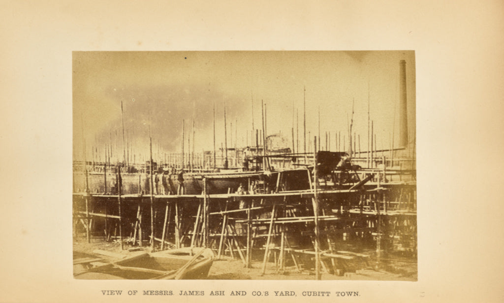 P. Barry:Messrs. James Ash and Co.'s Yard, Cubitt Town, Mill, Poster Print Wall Art