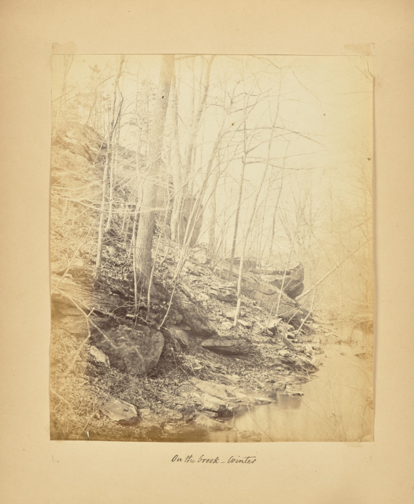Alfred BoothPossibly:On the Brook - Winter, Poster Print Wall Art