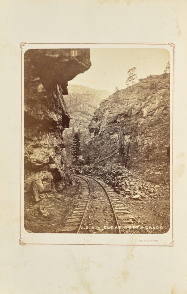 Joseph Collier:C.C.R.R., Clear Creek Cañon, Poster Print Wall Art