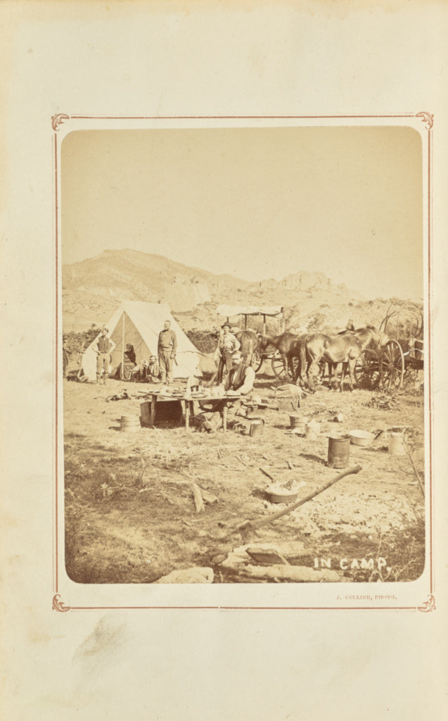 Joseph Collier:In Camp, Poster Print Wall Art