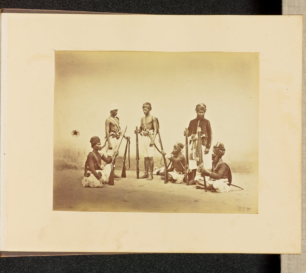 Willoughby Wallace Hooper:[Group Portrait of Sikh Soldiers], Poster Print Wall Art