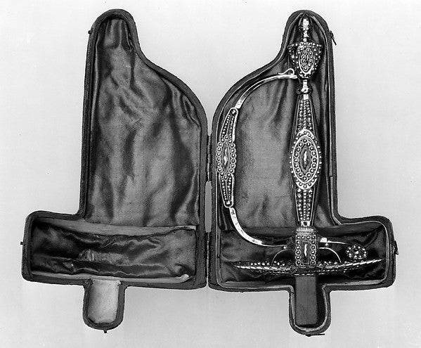Smallsword Hilt with Storage Case c1785–1800,  Poster Print Wall Art