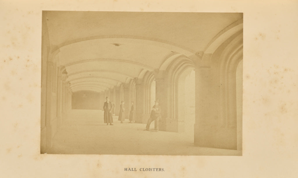 Valentine Blanchard:Hall Cloisters, Poster Print Wall Art