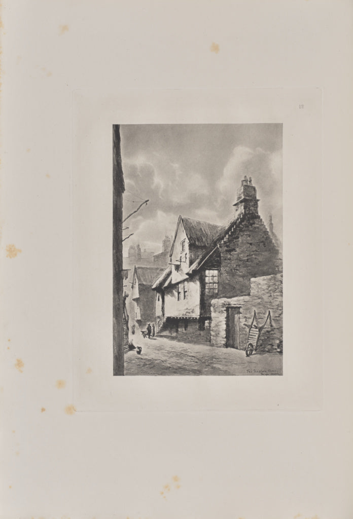 T. & R. Annan & Sons:The Fiddler's Close, No. 75 High Street, Poster Print Wall Art