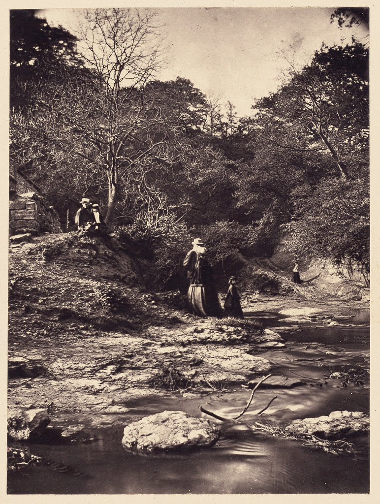 Arthur Brown:[Couple and child by stream], Poster Print Wall Art