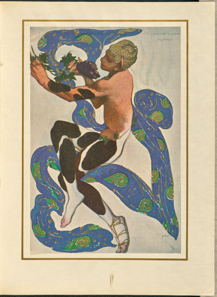 Léon Bakst:L'Après midi [sic] d'un Faune (Nijinsky),16x12"(A3)Poster