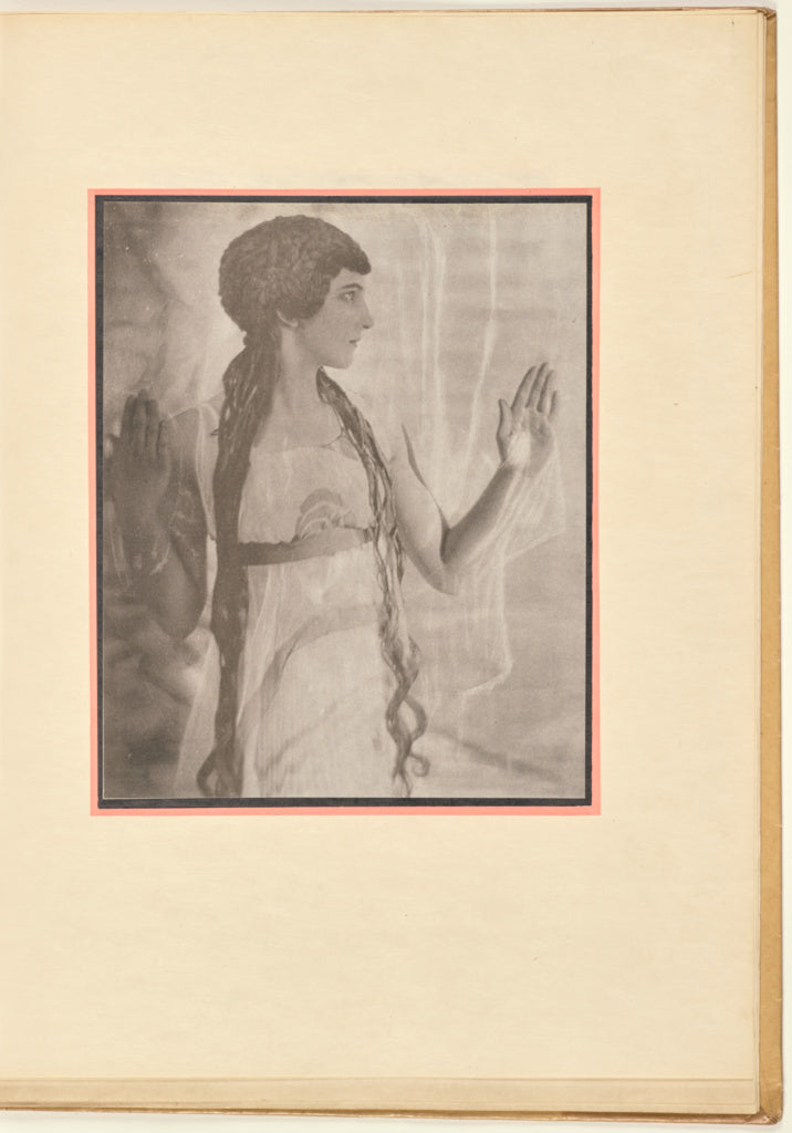 Baron Adolf de Meyer:[Female dancer as a nymph, with raised , Poster Print Wall Art