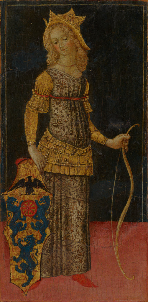 Francesco di Giorgio Martini , 1439 - 1501):Oenone (left end, Poster Print Wall Art