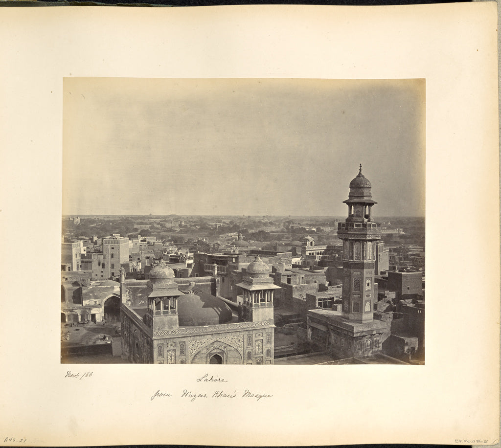 Samuel BourneAttributed to:Lahore; from Wuzeer Khan's Mosque, Poster Print Wall Art