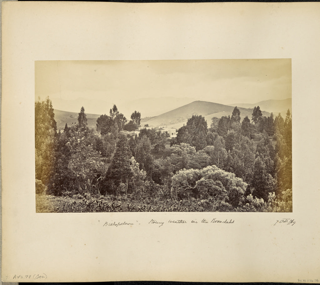 Samuel Bourne:Ootacamund; "Bishopsdown" Stormy Weather on th, Poster Print Wall Art