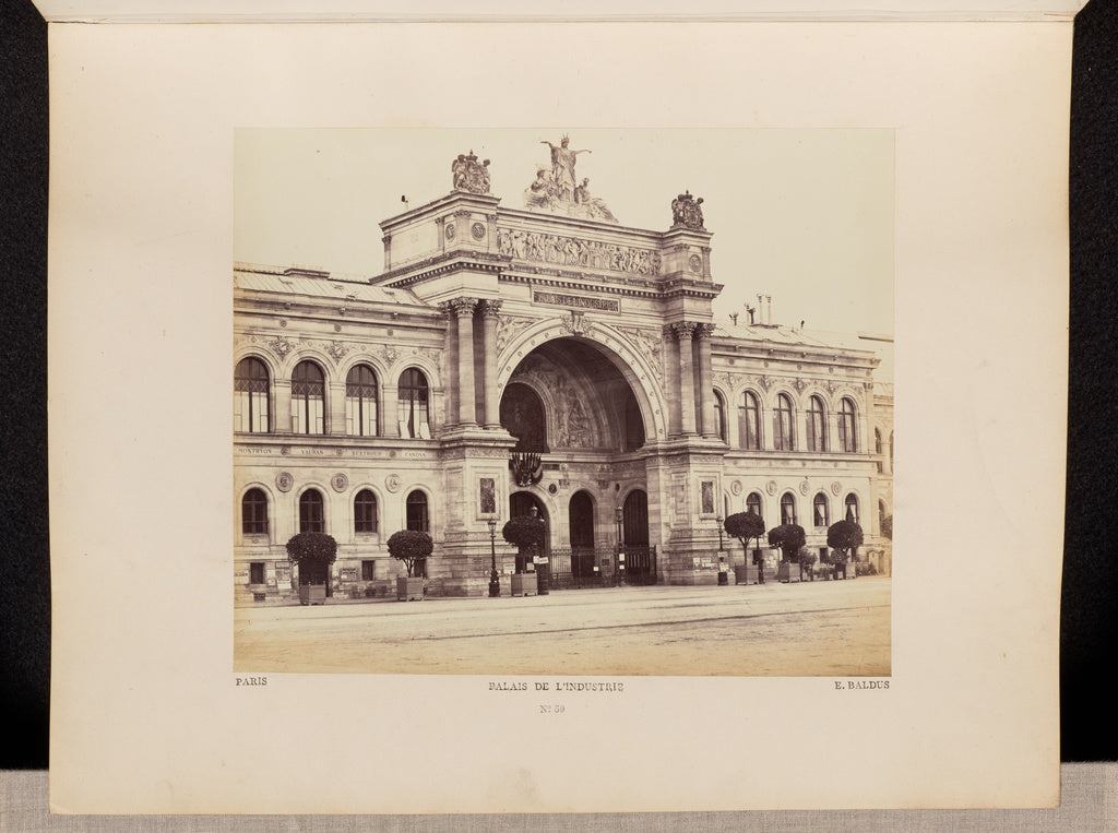 edouard Baldus:Palais de l'Industrie (No. 50), Poster Print Wall Art